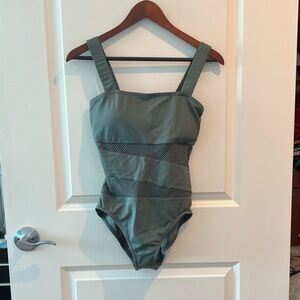 Carmen Marx Valvo "Palm Green" One Piece Swimsuit